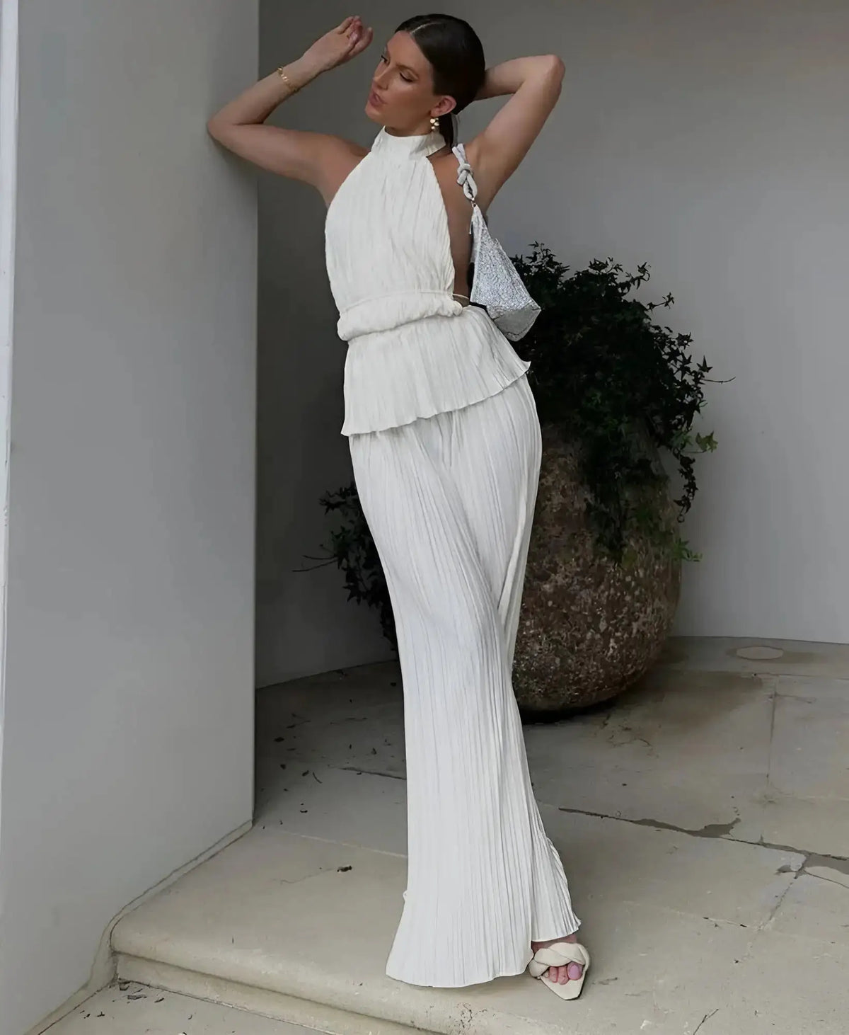 Pleated Summer Two-Piece Set by Oz-Direct.com