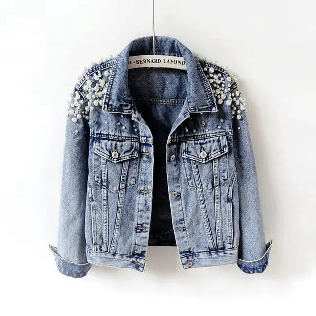 Pearl Casual Denim Jacket for Women by Oz-Direct.com