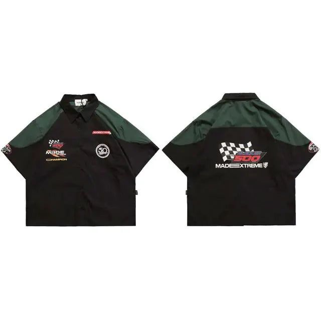 Men's Patchwork Oversized Shirts by Oz-Direct.com