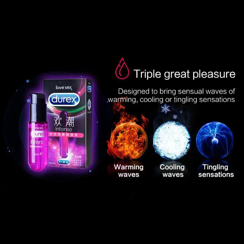 Durex Intense Orgasmic Gel 10ml Lubricant Sex Drops Strong Enhance Exciter for Women Safe Sex Toys by Oz-Direct.com