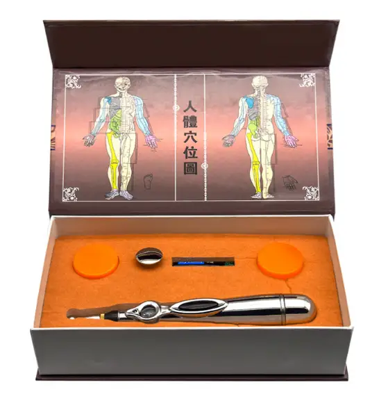 Care Electric Meridians Laser Acupuncture Magnet Therapy Instrument Massage Meridian Energy Pen Massager Facial Care Tool by Oz-Direct.com