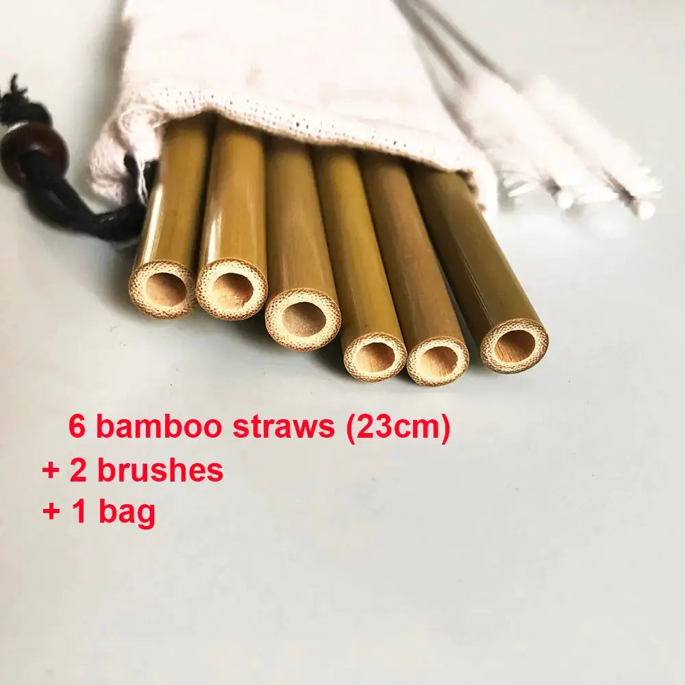 Natural organic bamboo straw by Oz-Direct.com