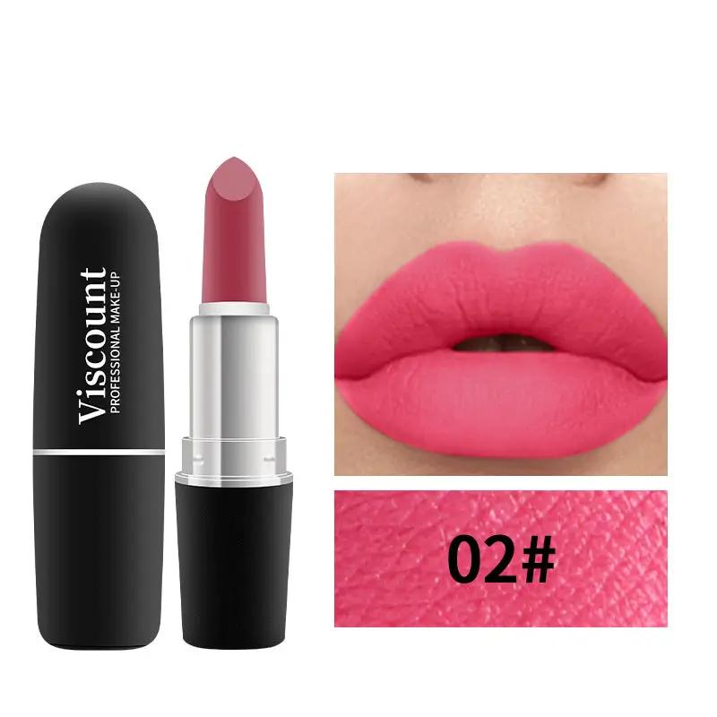 New Frosted Bullet Fog Matte White Lipstick Small Pepper 12 Color Moisturizing Lipstick by Oz-Direct.com