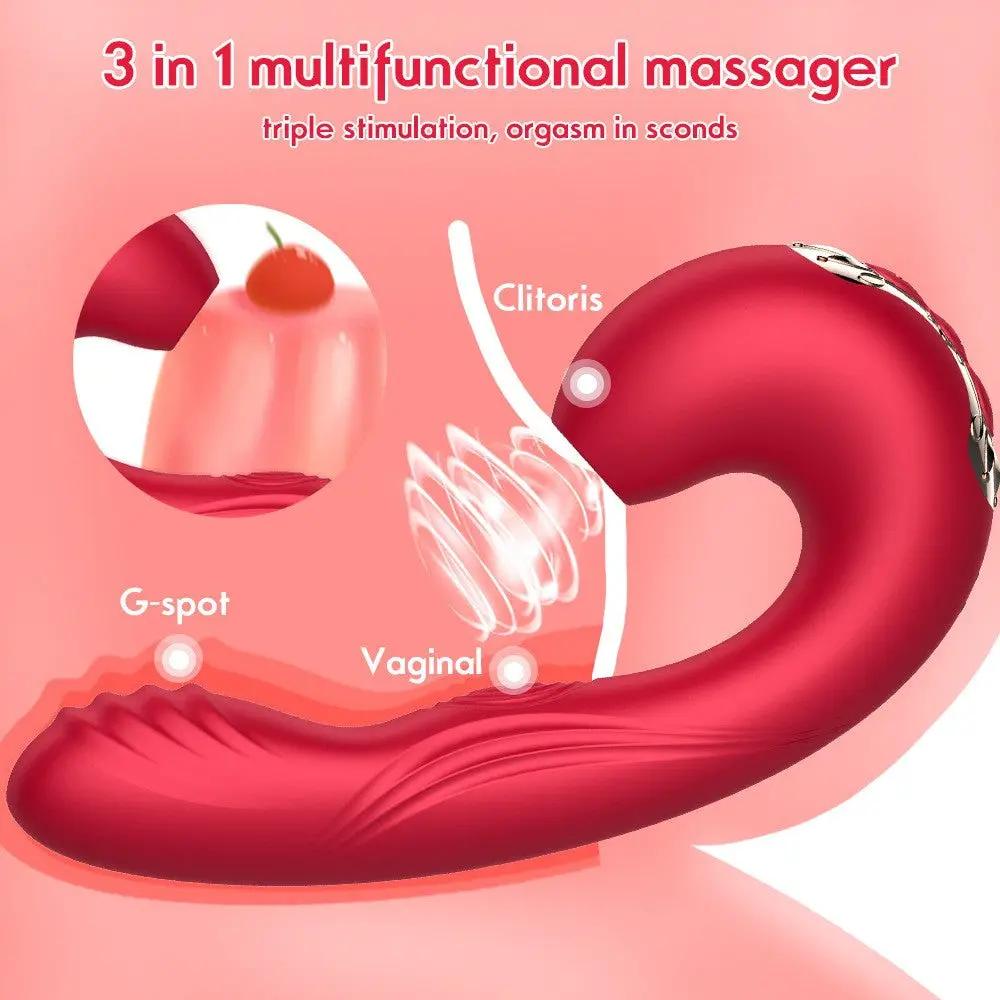 Vibrator Female Masturbator Dual-Use Couples Massage Device Plug-In Double Vibrating Av Stick Female Sex Toys by Oz-Direct.com