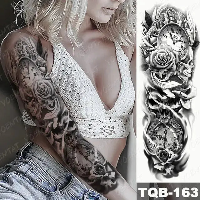 Lions in Gray and Shaded Black Tattoos by Oz-Direct.com