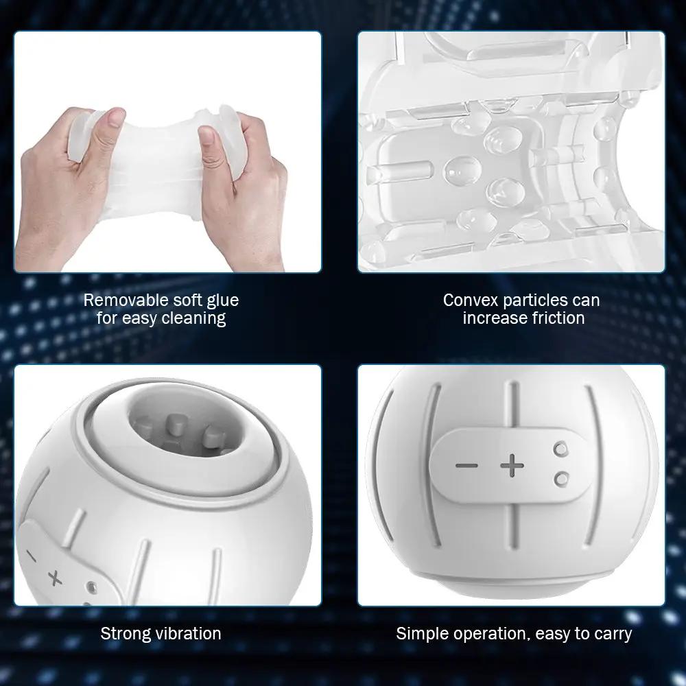 Airplane Cup Male Squeeze Masturbation Orgasm Multi-Frequency Vibration Penis Trainer Erotic Sex Supplies by Oz-Direct.com
