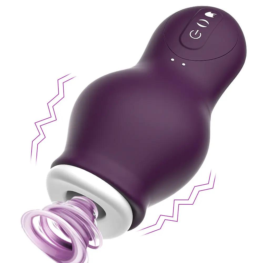 Male Automatic Dragon Suction Airplane Cup Glans Vibrating Sucking Massager Penis Exerciser Adult Sex Erotic Products by Oz-Direct.com