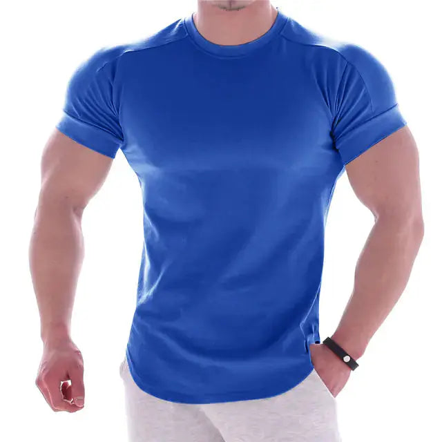 High Elastic Slim Fit T-shirt by Oz-Direct.com