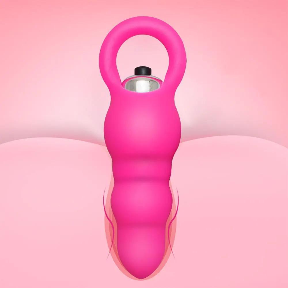 Sex Anal Bead Plug Vibrator Silicone Adult Sex Toys Anal for Men Sex Toys by Oz-Direct.com