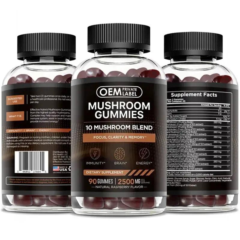 Mushroom Gummies Brain Booster Lion Mane Mushroom Gummies by Oz-Direct.com