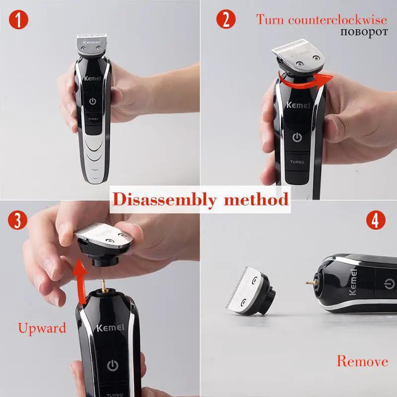 Whole body wash Rechargeable Multifunction Personal Electric Men Hair Clipper Shaver Beard Trimmers Nose Cutting Machine Haircut by Oz-Direct.com