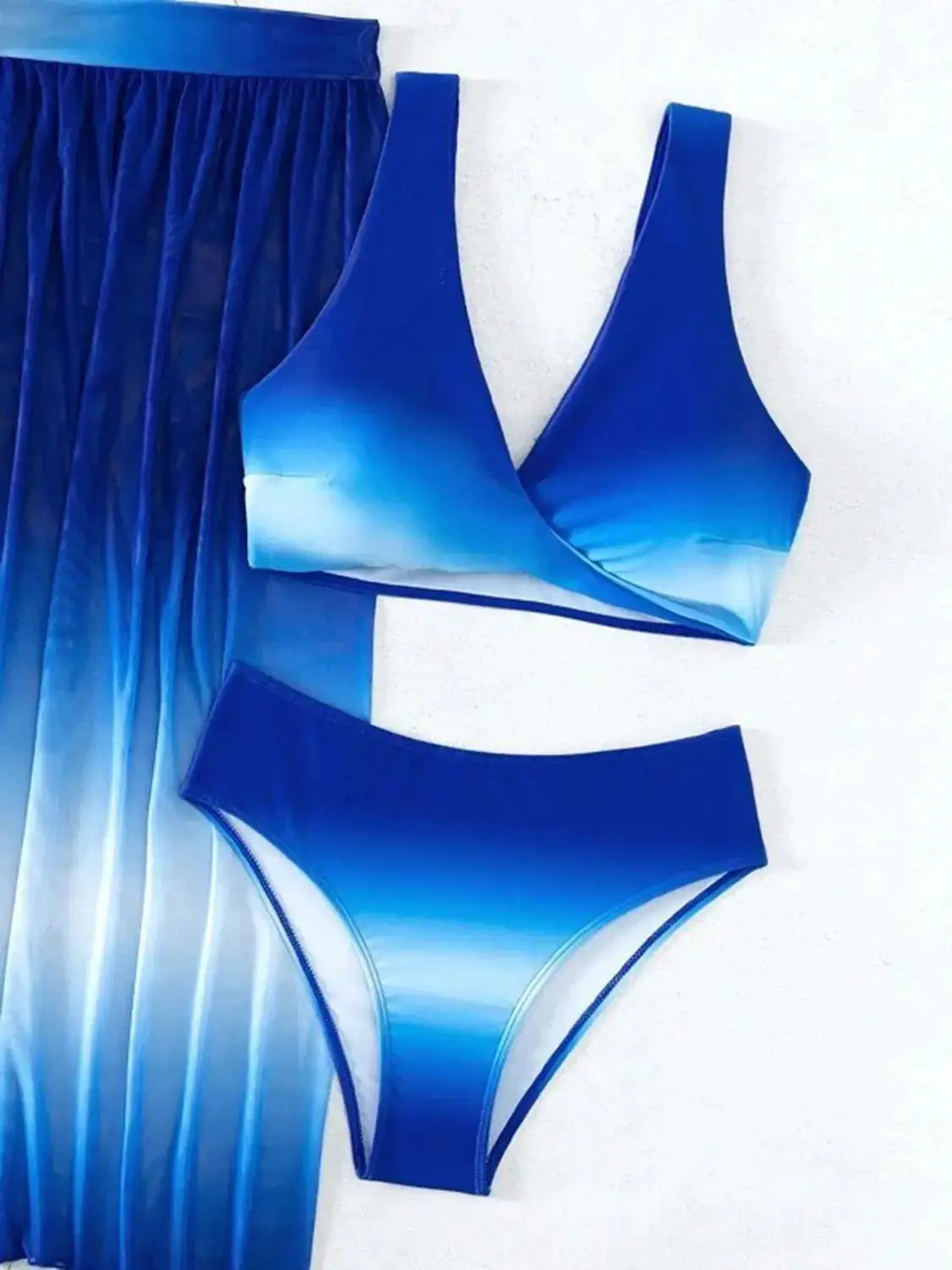 Wide Strap Three-Piece Swimsuit by Oz-Direct.com