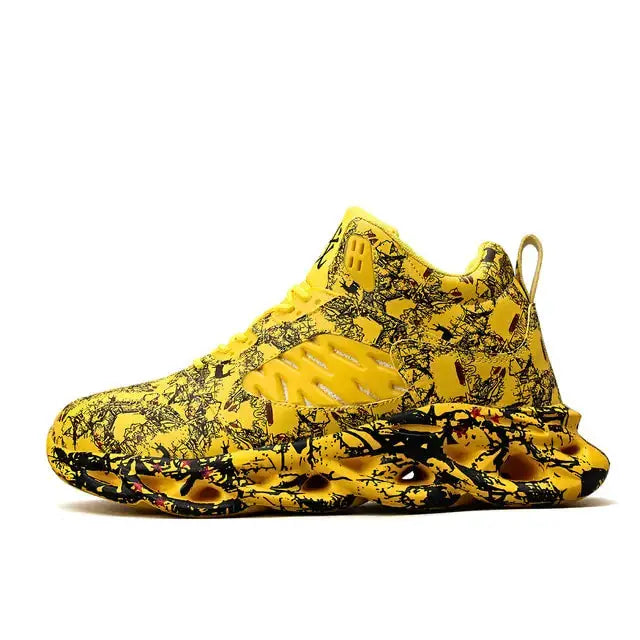 Thick Bottom Graffiti Men's Sneakers by Oz-Direct.com