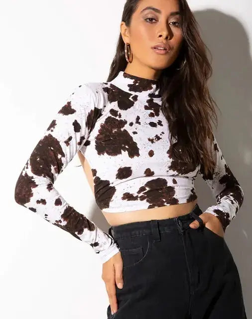 Dragon Printed Women Sexy Crop Top by Oz-Direct.com