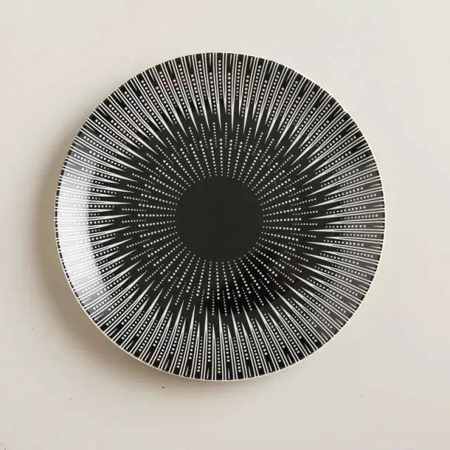 Geometric Pattern Ceramic Plate by Oz-Direct.com