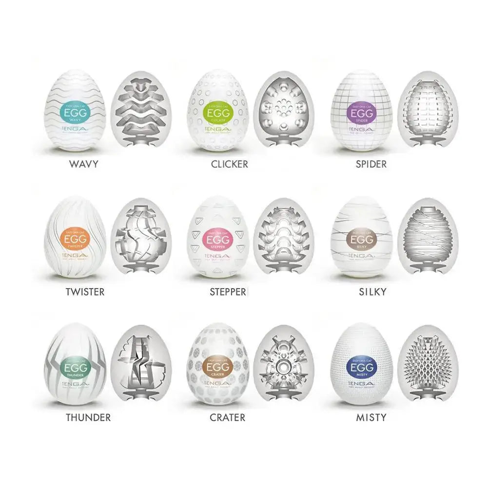 Tenga 6pcs Egg Masturbation Man Portable Male Masturbation Reality Vaginal G Spot Sex Toys by Oz-Direct.com
