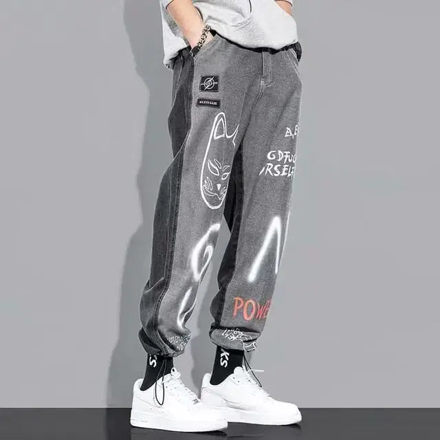 Korean Hip Hop Men's Jeans by Oz-Direct.com