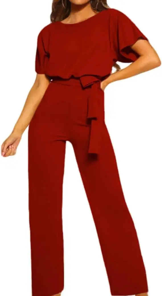 Lace Up Casual Slim Romper by Oz-Direct.com