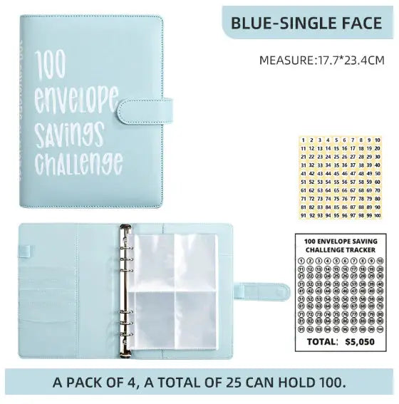 100 Envelope Savings Challenge Binder by Oz-Direct.com