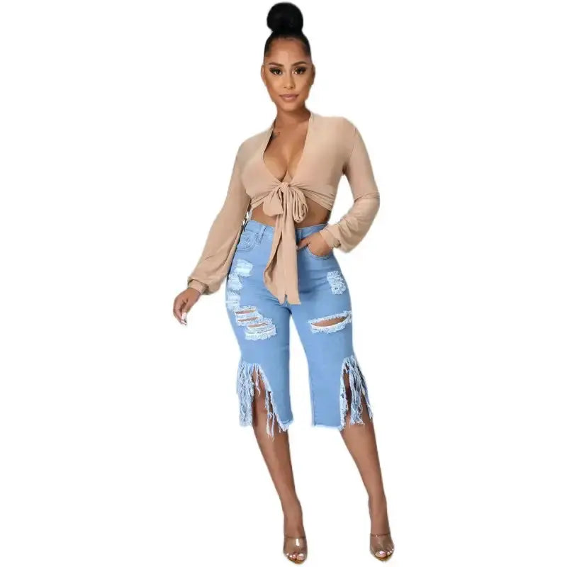 Denim Medium Ladies Pants by Oz-Direct.com