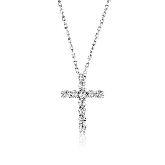 Moissanite Cross Pendants For Women by Oz-Direct.com