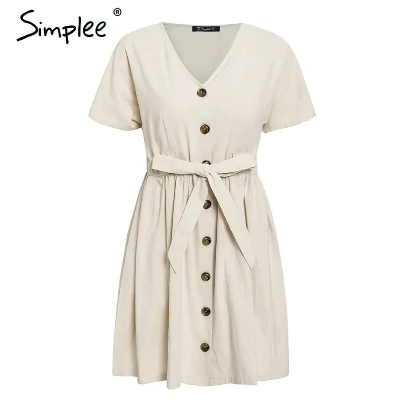 Short V-neck Summer Dresses by Oz-Direct.com