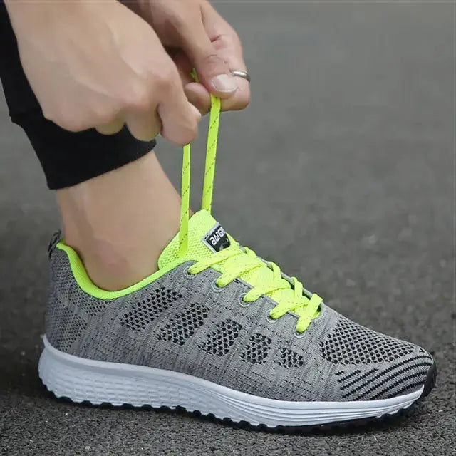 Womens Flats Sneakers Mesh Breathable by Oz-Direct.com