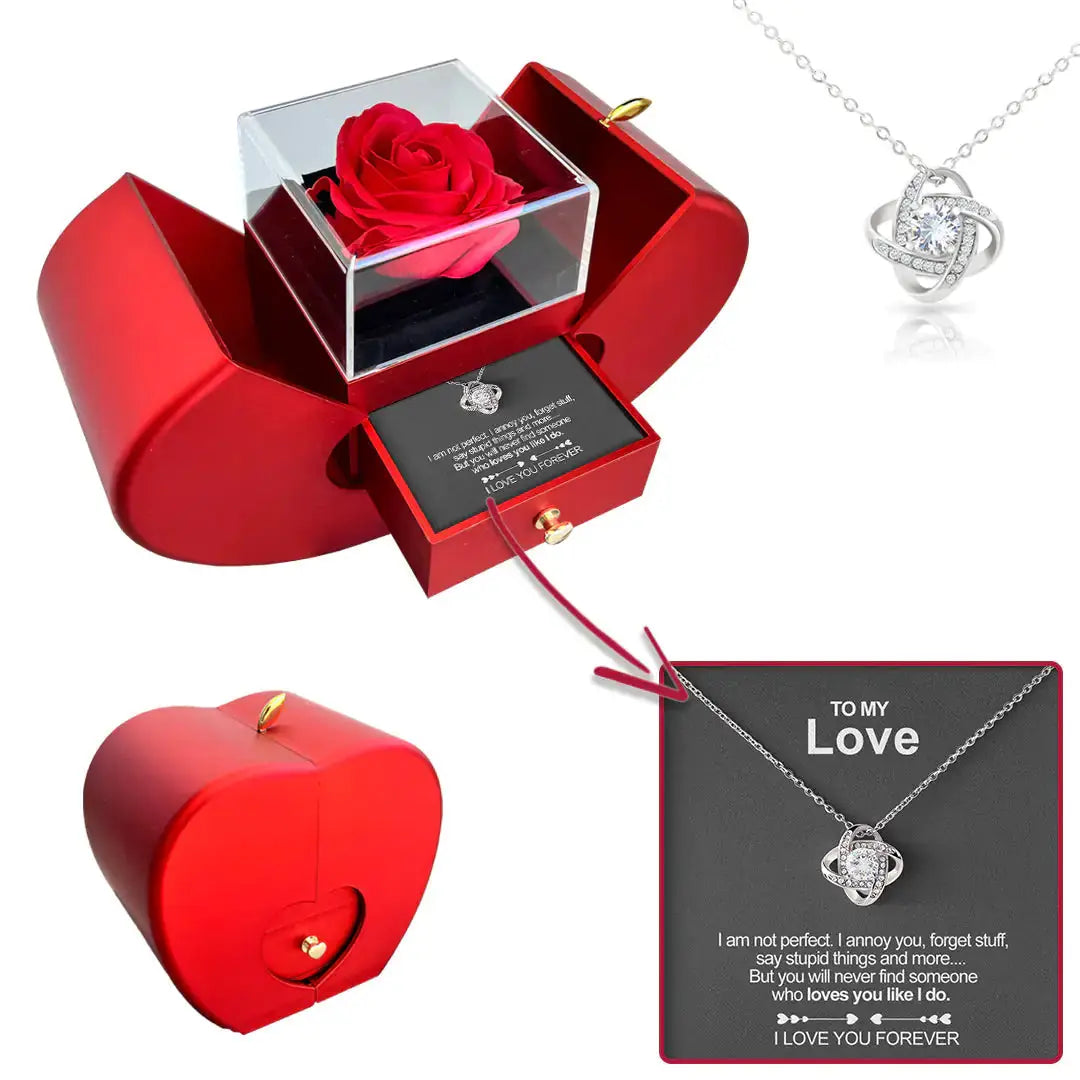 Real Rose Necklace by Oz-Direct.com