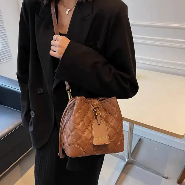 Embroidered Thread Bucket Bag by Oz-Direct.com