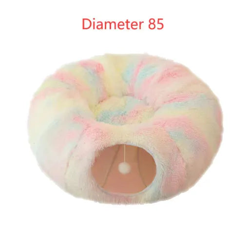 2 In 1 Round Tunnel Cat Beds by Oz-Direct.com