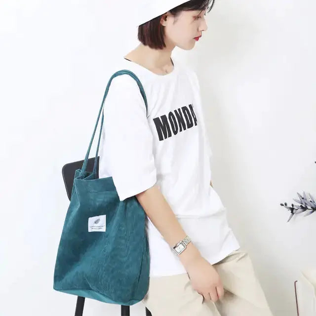 Women Corduroy Canvas Shoulder Bags by Oz-Direct.com
