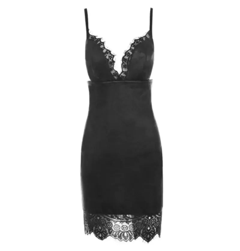 Bodycon Leather Mini Dress by Oz-Direct.com