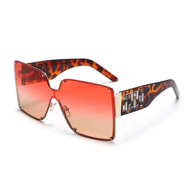 Oversized Rimless Sunglasses by Oz-Direct.com