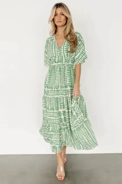 Retro Stripe Short Sleeve Dresses by Oz-Direct.com