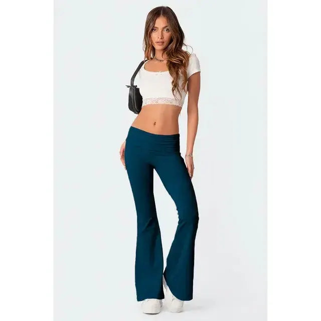 Solid Flare Pants by Oz-Direct.com