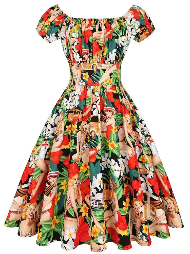 Rockabilly Women Swing Dress, Party Dresses- 50s 60s by Oz-Direct.com