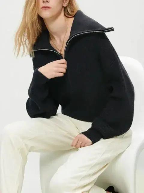 Turtleneck Zipper Sweater by Oz-Direct.com