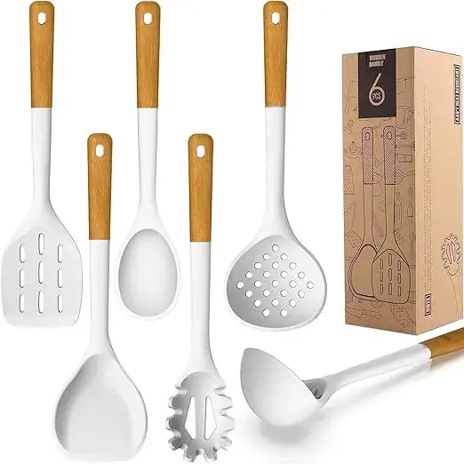 Silicone Cooking Utensils Set by Oz-Direct.com