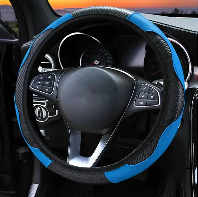 Carbon Fiber Car Steering Wheel Cover by Oz-Direct.com