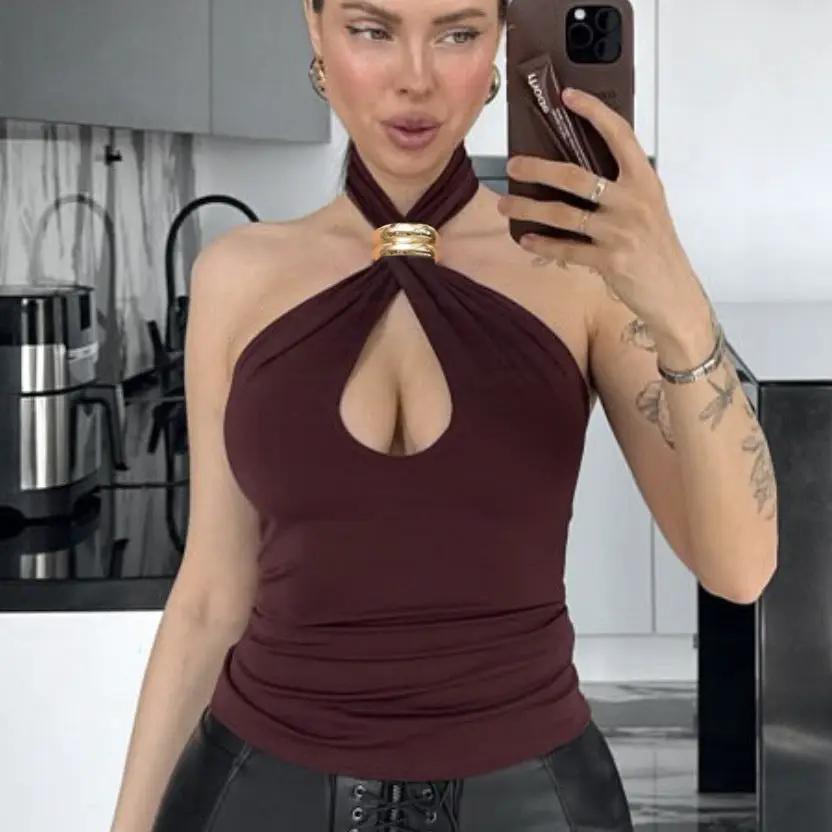 Women's Design Decorative Slim Top by Oz-Direct.com
