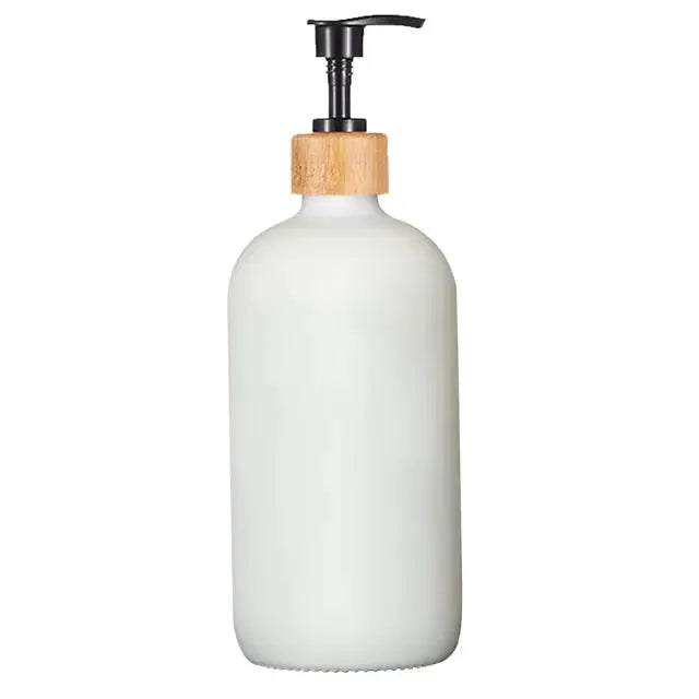Dish Soap Bottle with Bamboo Pump by Oz-Direct.com