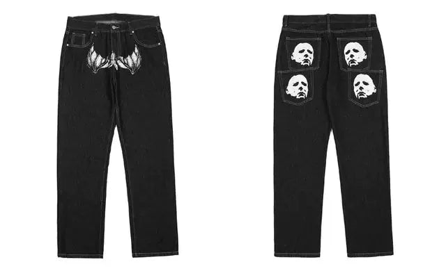 Men's Graphic Print Baggy Jeans by Oz-Direct.com