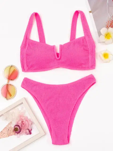 Deep-V Sexy Push Up Swimwear by Oz-Direct.com