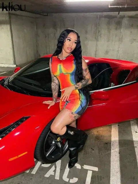 Print Mini Dress by Oz-Direct.com