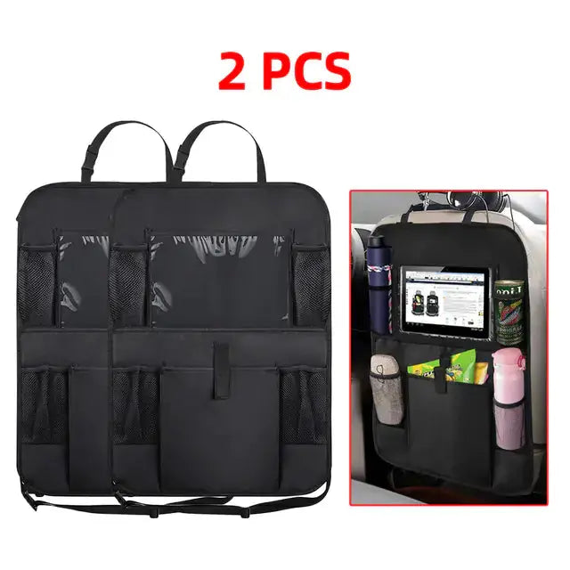 Car Backseat Organizer with Touch Screen Tablet Holder by Oz-Direct.com
