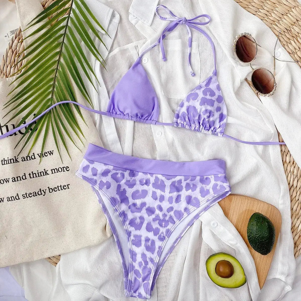 Purple Leopard Bikini by Oz-Direct.com