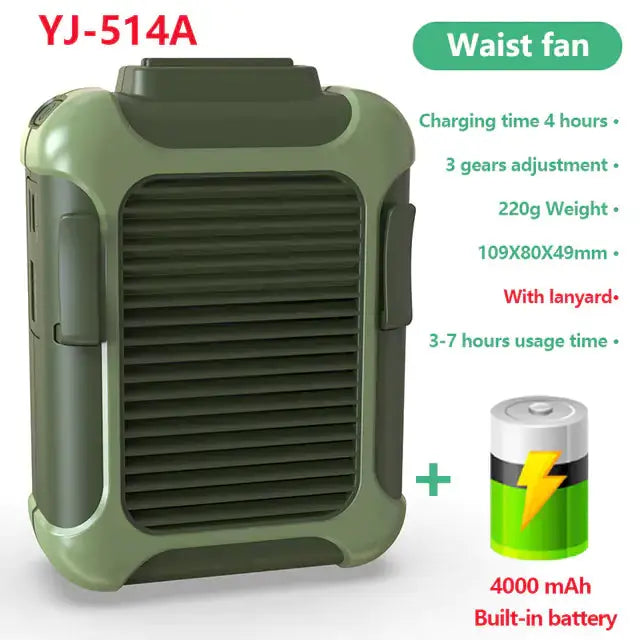 Portable Waist Fan by Oz-Direct.com