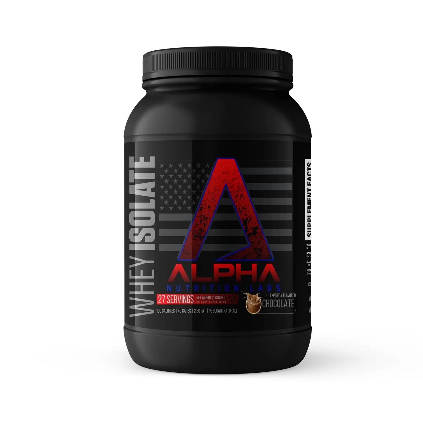 Alpha Nutrition Labs Whey Isolate Protein Powder 28G of Protein 2lbs (Chocolate) by Oz-Direct.com