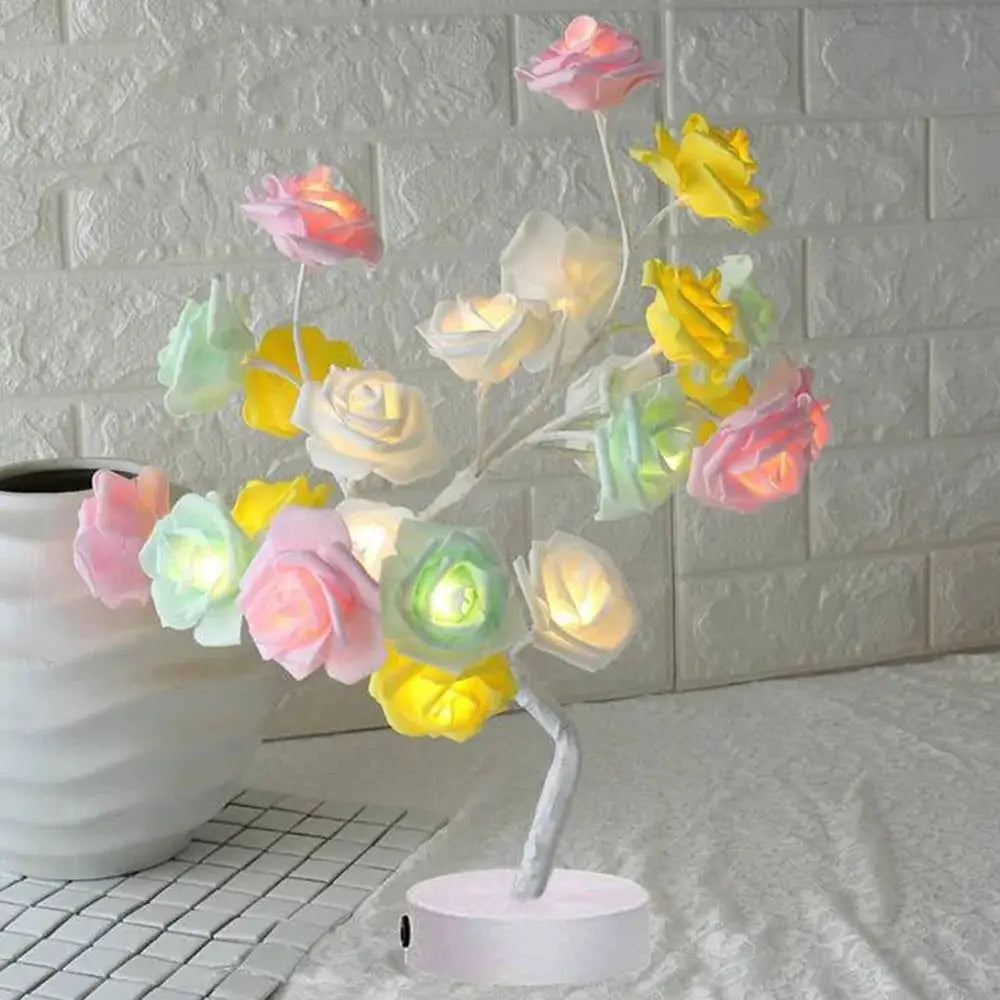 LED Rose Flower Table Lamp by Oz-Direct.com
