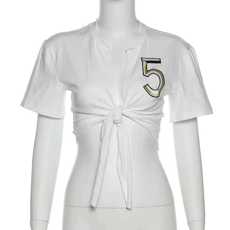 Tie Waist T-Shirt by Oz-Direct.com